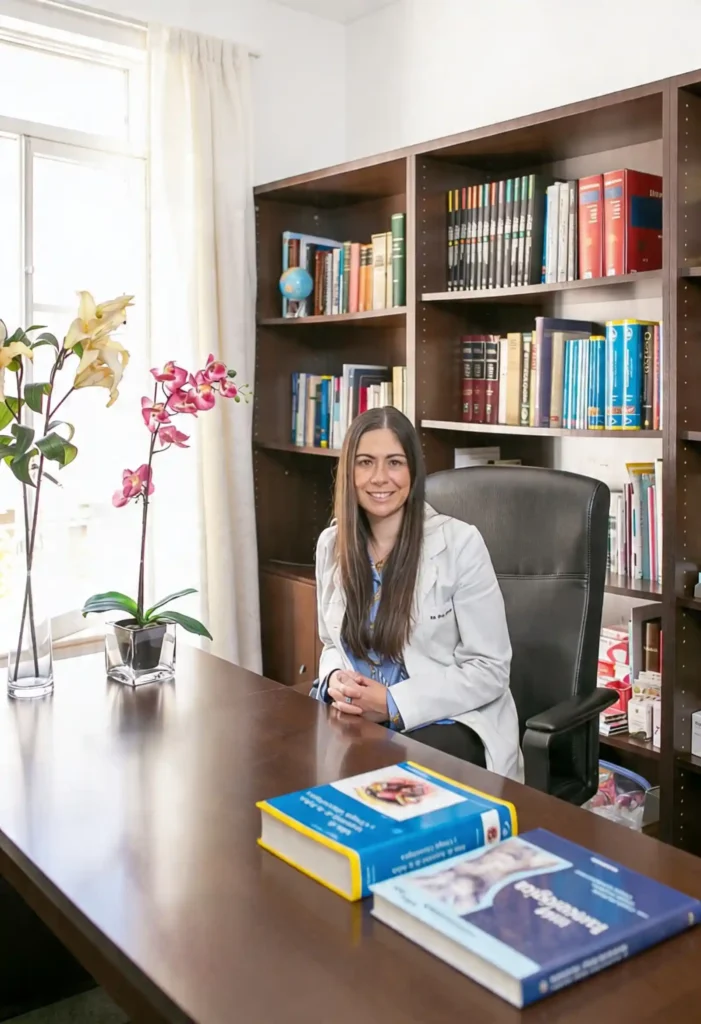 La Dra. Soledad Peco en su consulta de ginecología